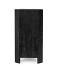 Macarthur - Reclaimed Oak 4 Door Cabinet - Aged Black