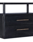 Linville Falls - Shou Sugi Ban 2-Drawer Nightstand - Black