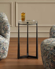 Midas - Round Accent Table - Dark Bronze