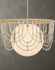 Arches - 1 Light Rattan Pendant - Light Brown