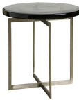 Avaline - Jordan Side Table - Pearl Silver / Gray