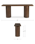Hadley - Console Table - Dark Brown