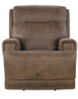 MS - Wheeler Power Recliner With Power Headrest - Dark Brown