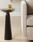 Hastings - Marble Accent Table - Dark Brown