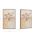 Unison - Framed Painting - Beige