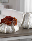 Urchin - Textured Vases (Set of 2) - Ivory