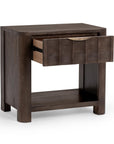 Baylee - 1 Drawer Nightstand - Cocoa Brown