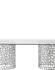 Oasis - Coral Rectangle Dining Table - Pearl Silver
