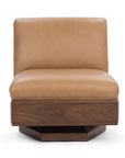 Myla - Swivel Accent Chair - Light Brown