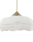 Biddeford - 5 Light Beaded Pendant - White