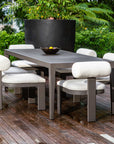 Polanco - Outdoor Aluminum Dining Table - Black