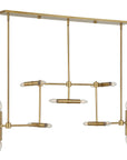 Cadre - 14 Light Modern Linear Pendant - Gold