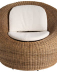 Oasis - Pod Swivel Chair - Light Brown / Beige