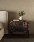 Iris - Nightstand - Distressed Black