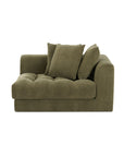 Davie - Right Arm Facing Chair - Olive Green