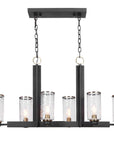 Jarsdel - 6 Light Industrial Island Light - Black