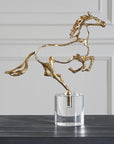 Gallop - Sculpture - Gold