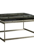 Avaline - Jordan Cocktail Table - Pearl Silver / Black
