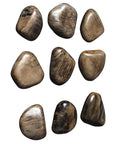 Pebbles - Walnut Wood Wall Décor (Set of 9) - Dark Brown