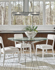 Modern - Axel Round Dining Table - Pearl Silver