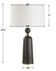 McQuinn - Table Lamp - Dark Walnut