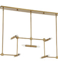 Cadre - 14 Light Modern Linear Pendant - Gold