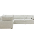 Clay - Classic L Modular Sectional - Pearl Silver