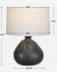 Killarney - Distressed Green Table Lamp - Black