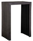 In The Groove - Aluminum Accent Table - Black