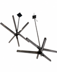 Modern Black Starburst Chandelier