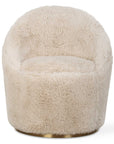 Crue - Sheepskin Swivel Chair