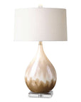 Flavian - Glazed Ceramic Lamp - Light Brown