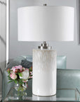 Georgios - Cylinder Table Lamp - White