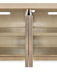 Geometry - Entertainment Console - Polished Limestone