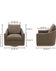 Linden - Swivel Chair - Soft Taupe