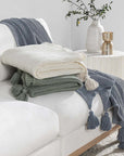 Veda - TC Throw - Sea Fog Blue
