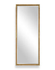 Kampar - Full Length Rattan Tall Mirror - Gold / Woodtone