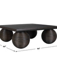 Kasson - Sphere Leg Coffee Table - Black