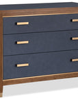 Melange - Gene Accent Drawer Chest - Brown / Blue