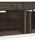 Traditions - 2-Drawers 2-Shelves Buffet - Dark Brown