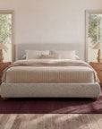 Beau - King Storage Bed - Speckled Light Gray