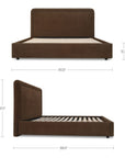 Simon - King Storage Bed - Brown