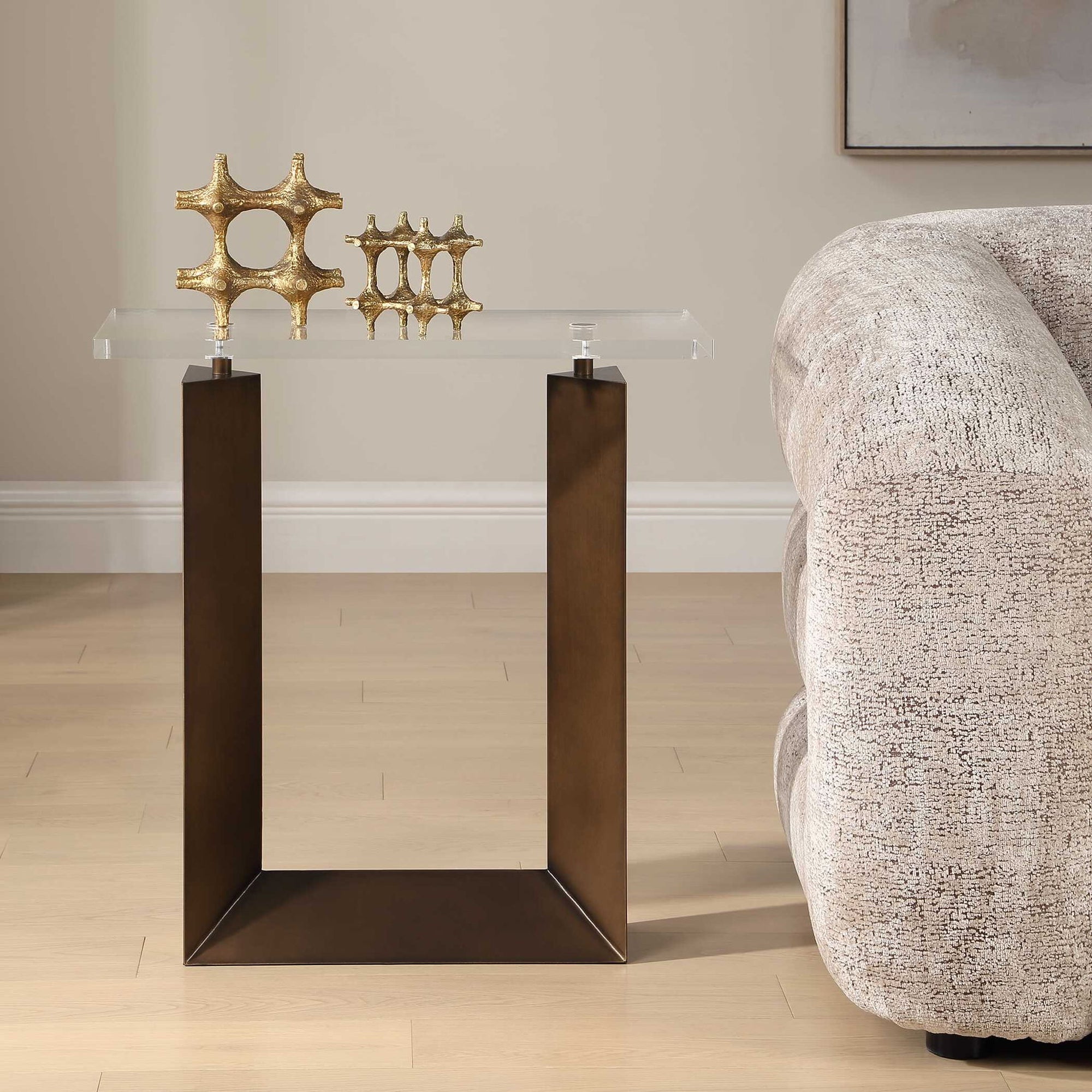Mcelroy - Modern Side Table - Bronze