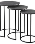 Erik - Metal Nesting Tables (Set of 3) - Dark Gray