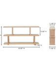 Miri - Small Shelf - White Wash Oak
