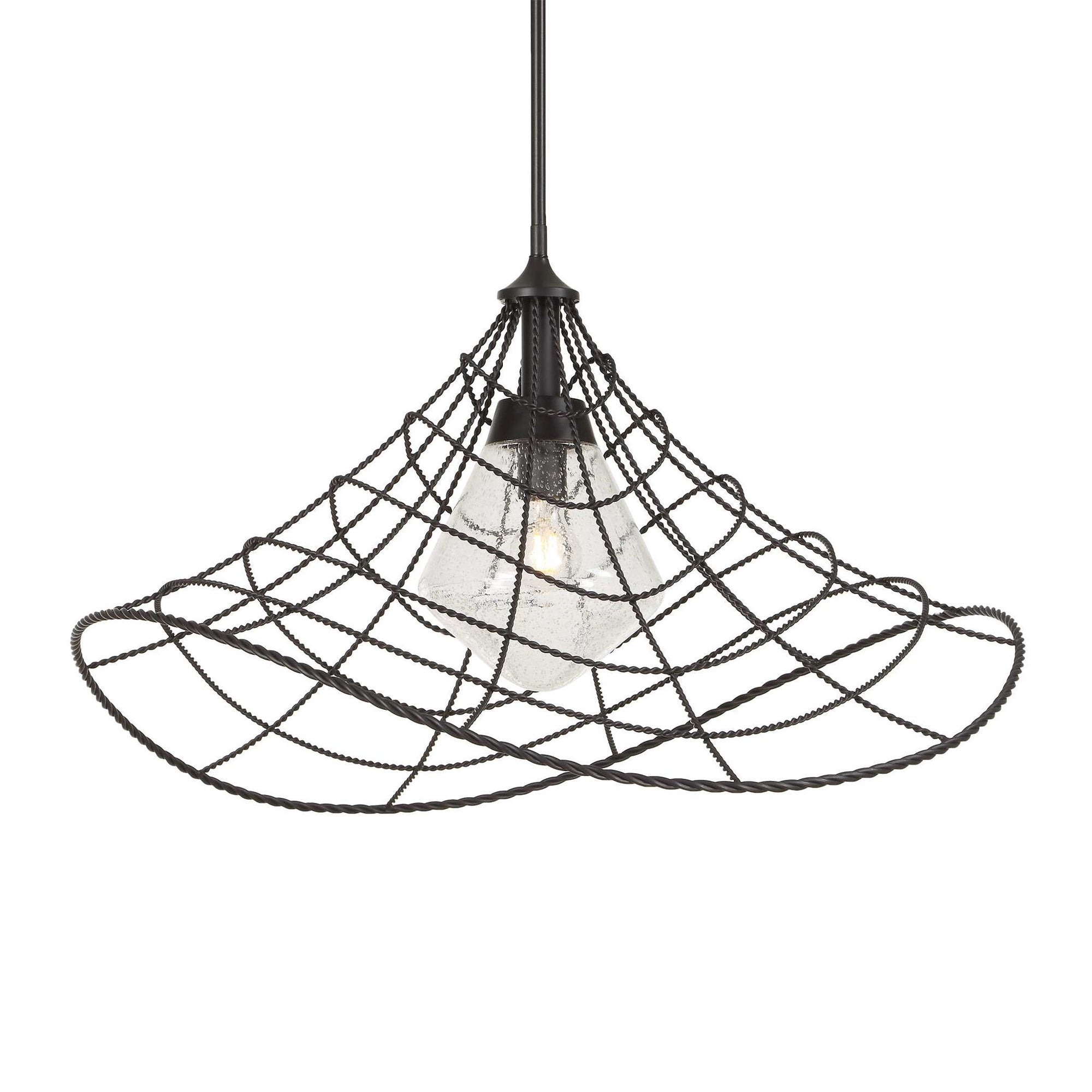 Whirlwind - 1 Light Indoor-Outdoor Pendant - Dark Bronze