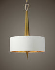 Obeliska - 3 Light Chandelier - Gold