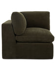 Cates - Corner Chair - Dark Green