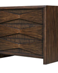 Bowtie - 3 Drawer Mid-Century Chest - Dark Brown