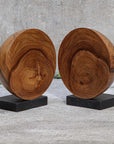 Teak And Noir - Bookends (Set of 2) - Light Brown